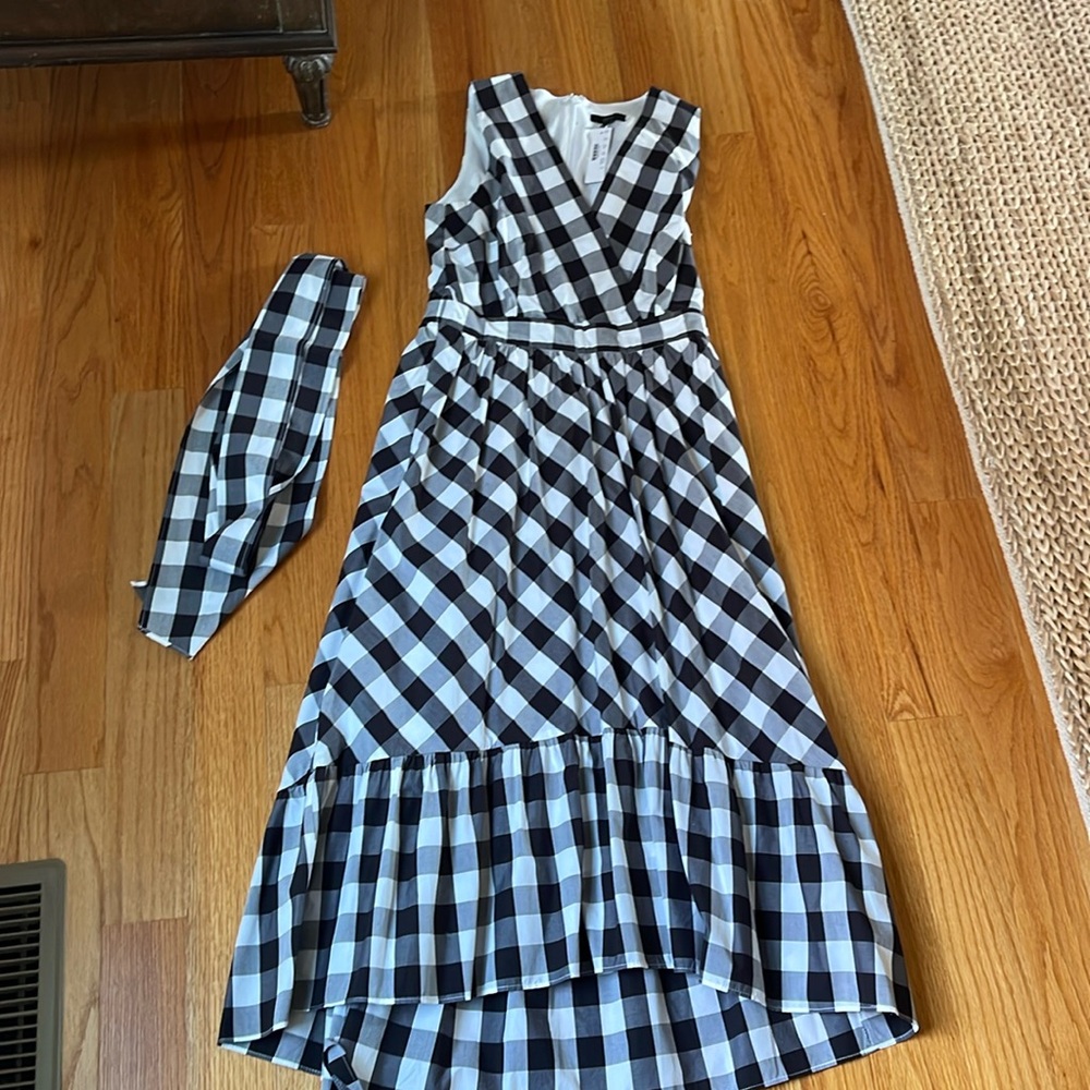 J crew gingham dress.